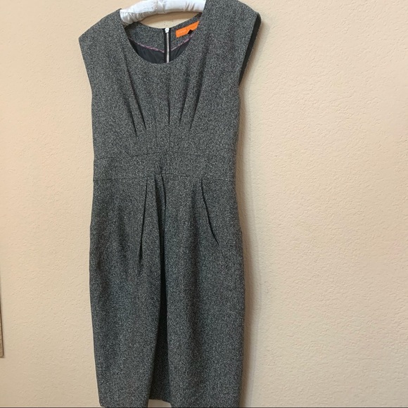 Cynthia Steffe Grey Wool Silk Blend Dress B18/21 - Picture 6 of 13